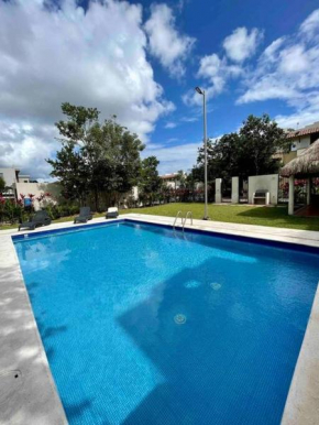 Departamento equipado en Riviera Maya c/alberca